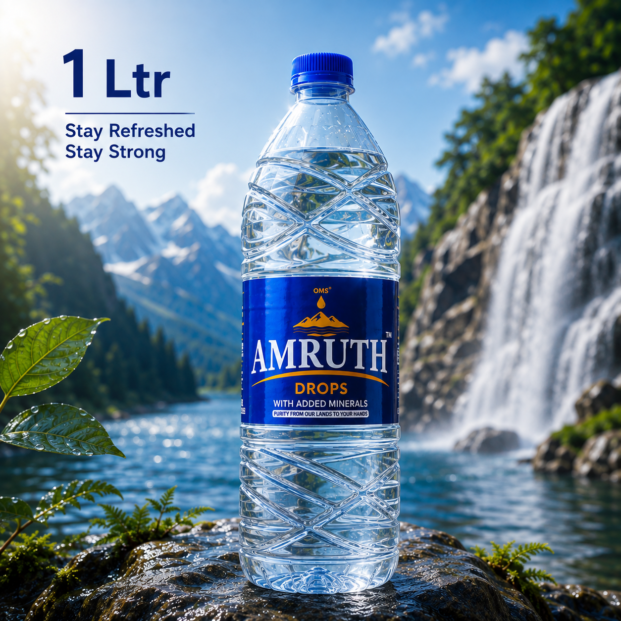 AMRUTH DROPS bottled water ready for delivery